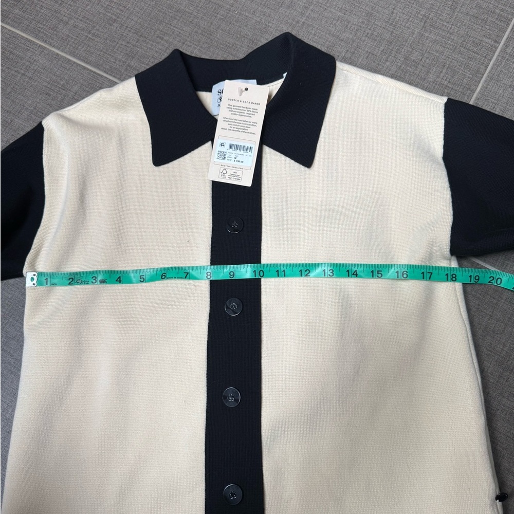 Scotch & Soda Black and Cream Cardigan - Picture 8 of 14